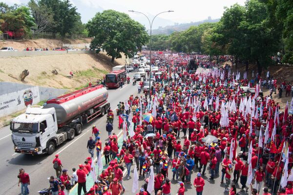 La manifestación a favor del Gobierno en El Valle, Caracas - Sputnik Mundo