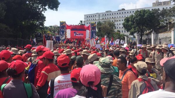 La marcha chavista en Caracas, Venezuela - Sputnik Mundo
