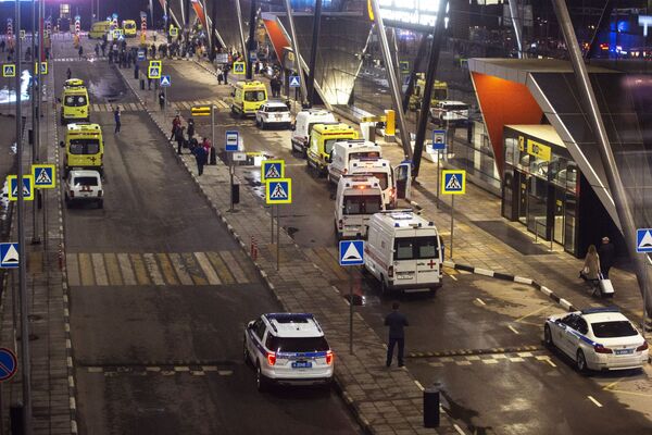 El avión en llamas del aeropuerto de Moscú en imágenes - Sputnik Mundo