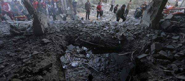 Situación en la Franja de Gaza tras un ataque israelí - Sputnik Mundo