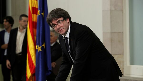 Carles Puigdemont, expresidente de Cataluña - Sputnik Mundo