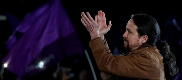 El líder de la coalición izquierdista Unidas Podemos (UP), Pablo Iglesias - Sputnik Mundo