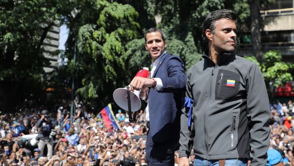 Los opositores venezolanos Juán Guaidó y Leopoldo López Los opositores venezolanos Juán Guaidó y Leopoldo López - Sputnik Mundo
