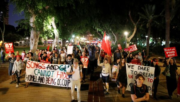 Protesta en Tel Aviv, Israel - Sputnik Mundo