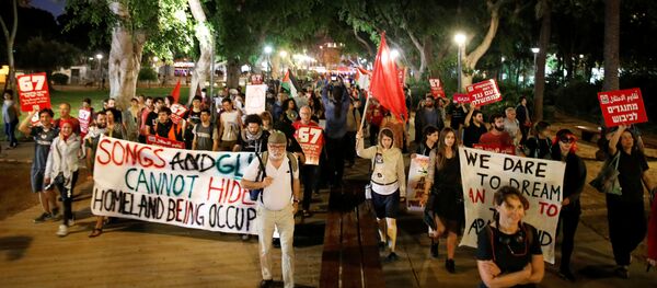 Protesta en Tel Aviv, Israel - Sputnik Mundo