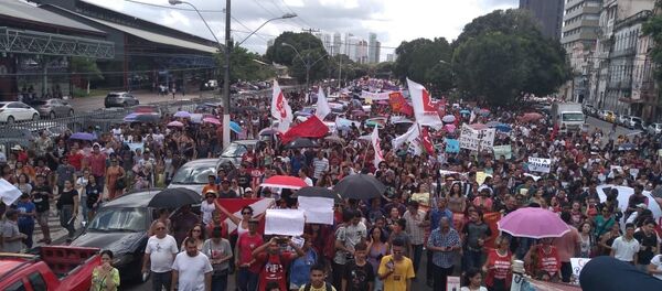 Movilización contra los recortes de la educación en Belém, Estado de Pará - Sputnik Mundo