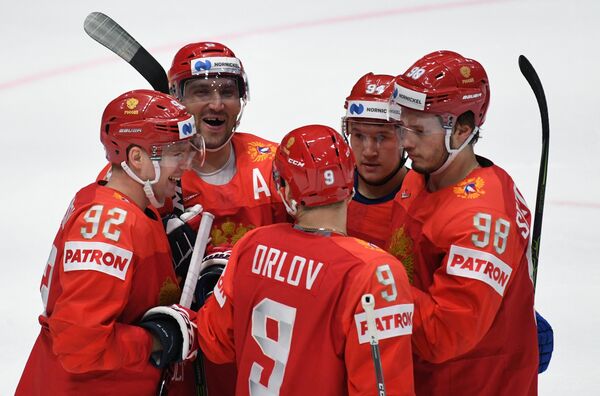 La selección rusa de hockey consigue la mayor victoria de su historia (fotos) - Sputnik Mundo