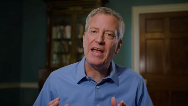 El alcalde de Nueva York, el demócrata Bill de Blasio - Sputnik Mundo