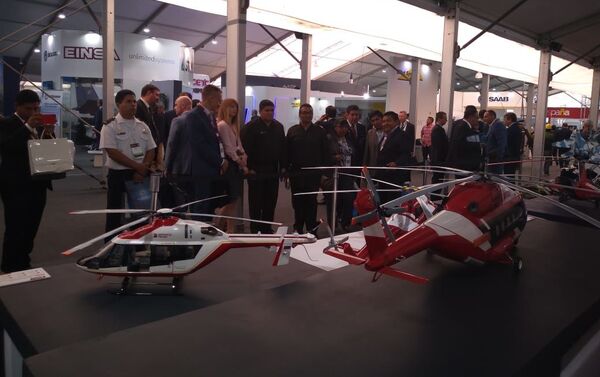 El grupo empresarial Helicópteros de Rusia en el Sitdef 2019 en Lima El grupo empresarial Helicópteros de Rusia en el Sitdef 2019 en Lima - Sputnik Mundo