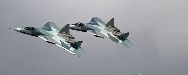 Cazas rusos Su-57 - Sputnik Mundo