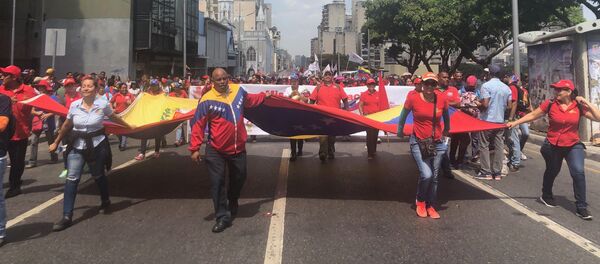 Movilización chavista en Caracas - Sputnik Mundo