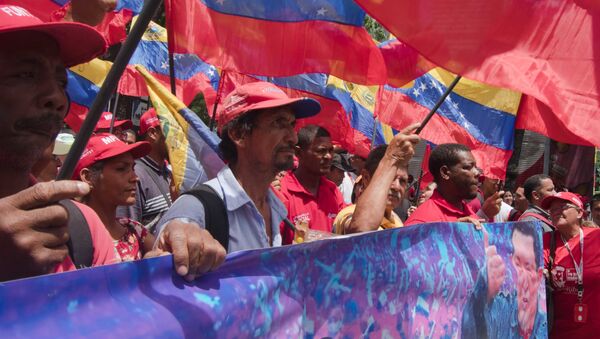 Movilización chavista en Caracas - Sputnik Mundo