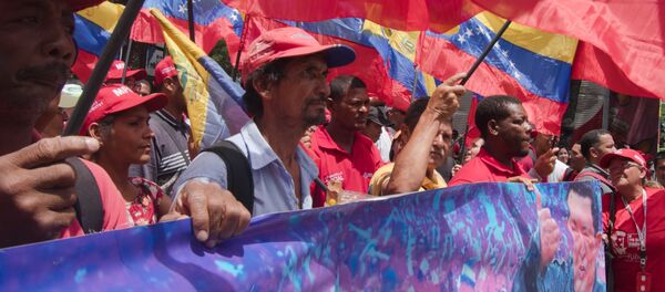 Movilización chavista en Caracas - Sputnik Mundo