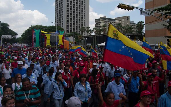 Movilización chavista en Caracas - Sputnik Mundo