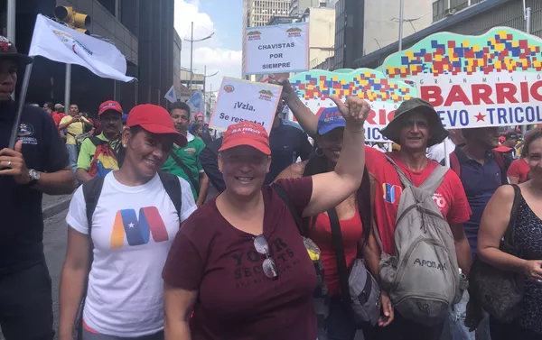Movilización chavista en Caracas Movilización chavista en Caracas - Sputnik Mundo