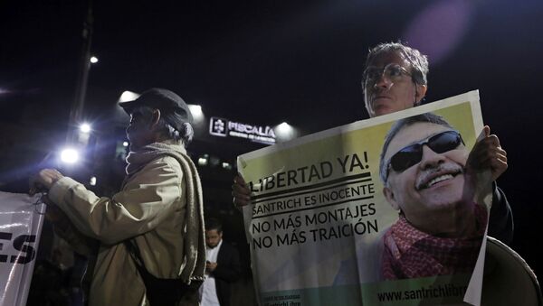 Partidarios del exlíder de FARC Seuxis Paucías Hernández Solarte, más conocido como 'Jesús Santrich' - Sputnik Mundo