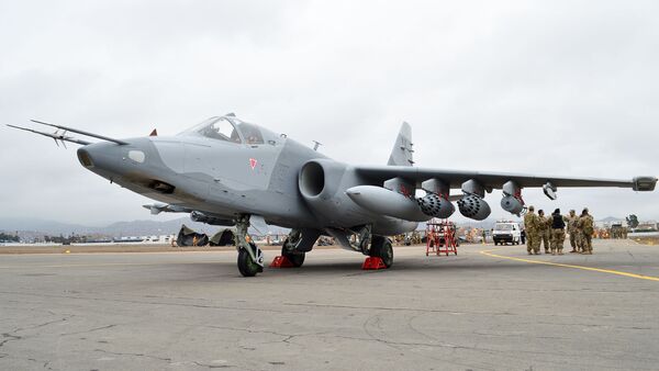 Su-25K de la Fuerza Aérea del Perú (imagen referencial) - Sputnik Mundo