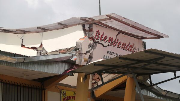 Consecuencias del terremoto en Huatapi, Perú - Sputnik Mundo