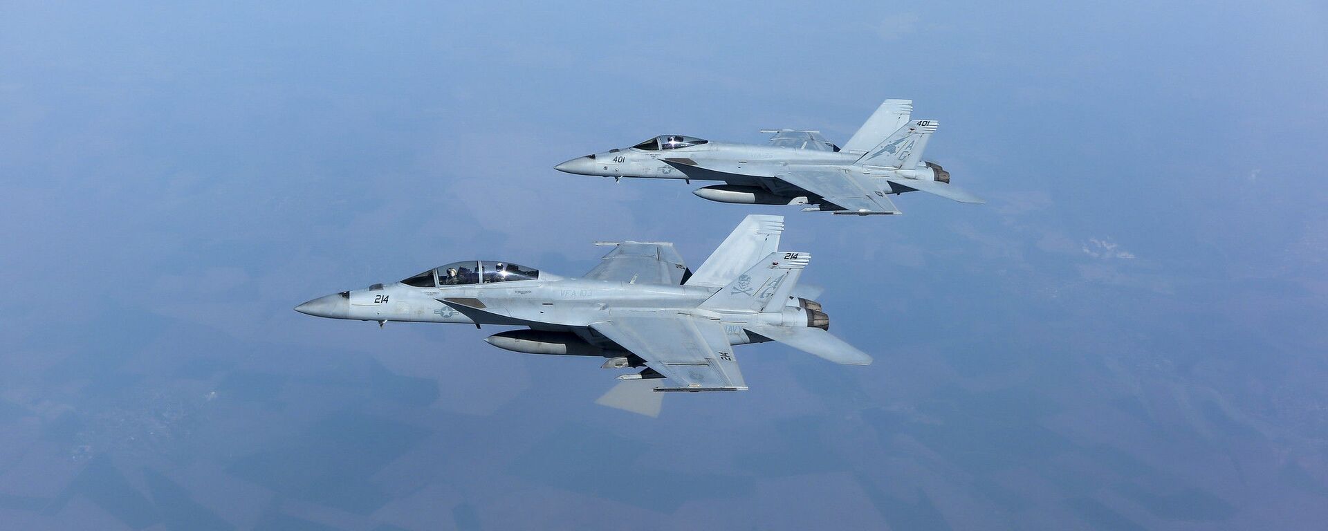 Dos F/A-18 Super Hornet (archivo) Dos F/A-18 Super Hornet (archivo) - Sputnik Mundo, 1920, 08.06.2021