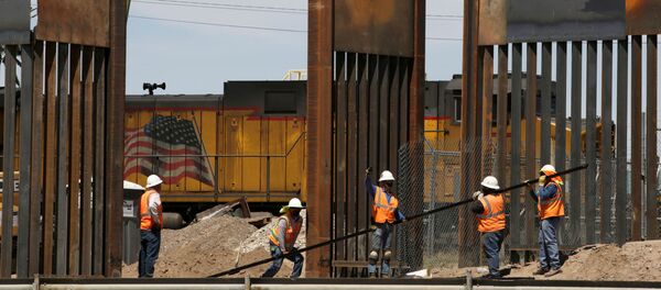 La construcción del muro fronterizo entre EEUU y México - Sputnik Mundo