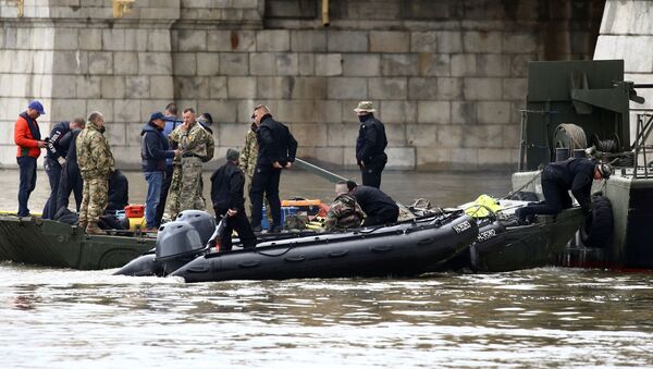 Lugar del naufragio en Budapest - Sputnik Mundo