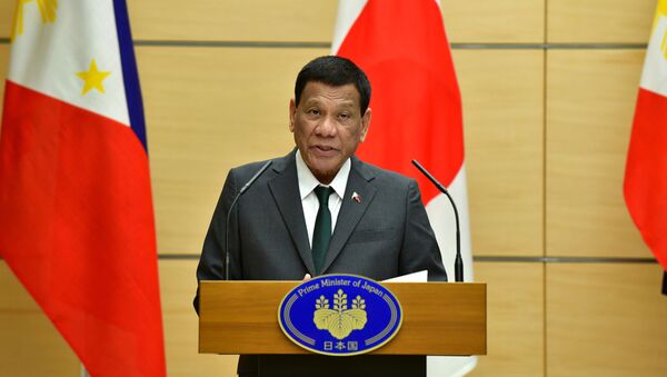 El presidente de Filipinas, Rodrigo Duterte - Sputnik Mundo