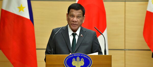 El presidente de Filipinas, Rodrigo Duterte - Sputnik Mundo