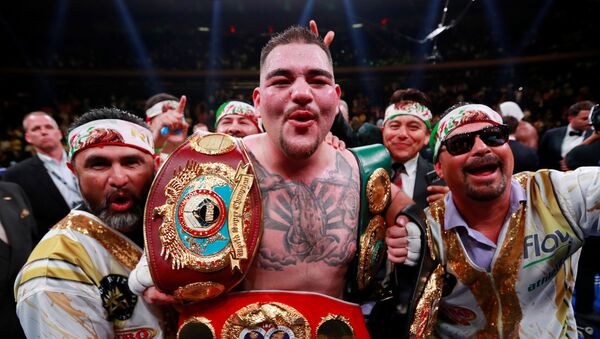 Andy Ruiz, triple campeón de peso pesado, tras la pelea con Anthony Joshua en Nueva York - Sputnik Mundo