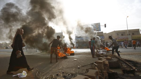 Protestas en Jartum, Sudán Protestas en Jartum, Sudán - Sputnik Mundo