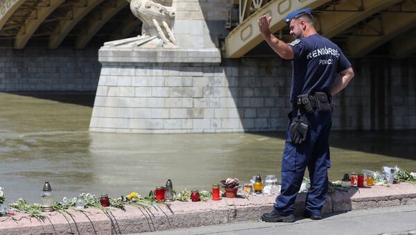 El lugar del naufragio en Budapest El lugar del naufragio en Budapest - Sputnik Mundo