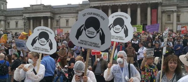 Protestas contra Trump en Londres, Reino Unido - Sputnik Mundo