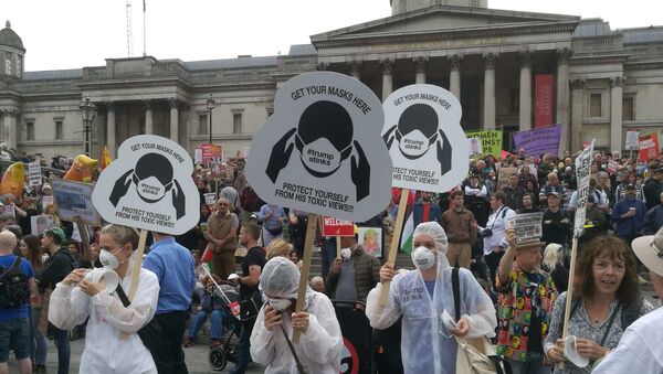 Protestas contra Trump en Londres, Reino Unido - Sputnik Mundo