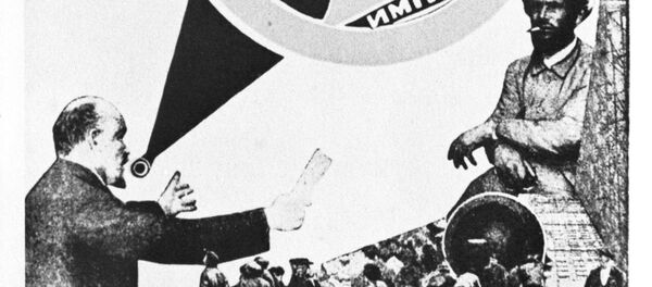 Cartel propagandístico del artista soviético Alexandr Ródchenko (imagen referencial) - Sputnik Mundo