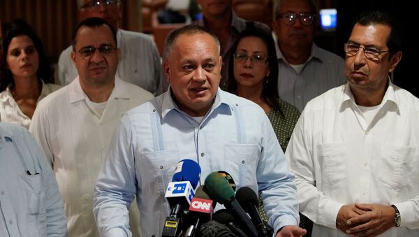 Diosdado Cabello, presidente de la Asamblea Nacional Constituyente (ANC) de Venezuela Diosdado Cabello, presidente de la Asamblea Nacional Constituyente (ANC) de Venezuela - Sputnik Mundo