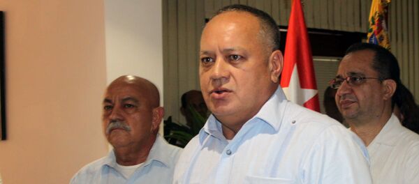 Diosdado Cabello, presidente de la Asamblea Nacional Constituyente de Venezuela, en conferencia de prensa en La Habana - Sputnik Mundo