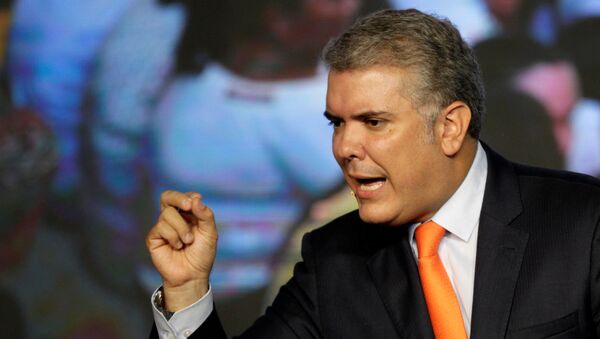 El presidente de Colombia, Iván Duque - Sputnik Mundo