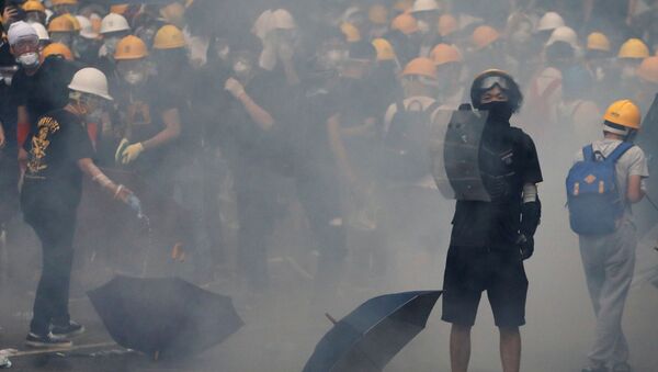 Las protestas en Hong Kong - Sputnik Mundo