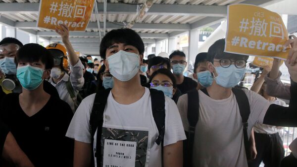 Protestas en Hong Kong - Sputnik Mundo