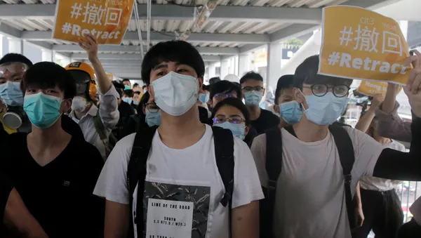 Protestas en Hong Kong - Sputnik Mundo