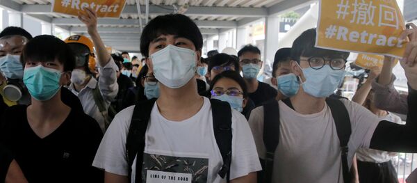 Protestas en Hong Kong - Sputnik Mundo