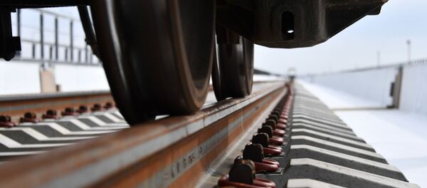 Vía férrea del puente de Crimea - Sputnik Mundo