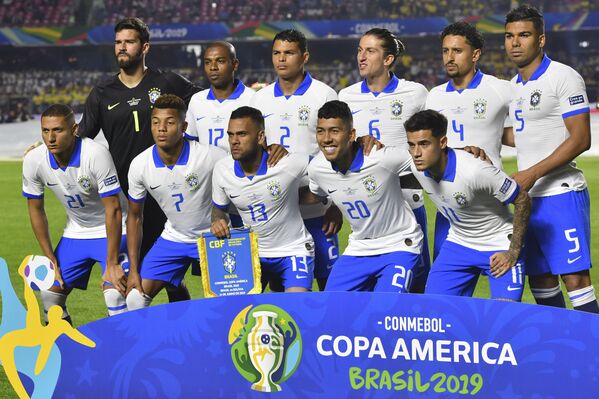Jugadores de la selección de fútbol de Brasil - Sputnik Mundo