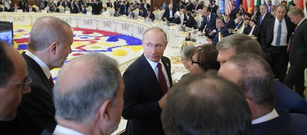 El presidente ruso Vladímir Putin en la Conferencia de Interacción y Medidas de Confianza en Asia - Sputnik Mundo