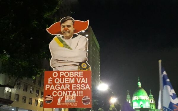 Protestas contra Jair Bolsonaro en Río de Janeiro Protestas contra Jair Bolsonaro en Río de Janeiro - Sputnik Mundo