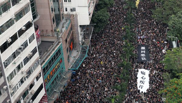 Protestas en Hong Kong - Sputnik Mundo