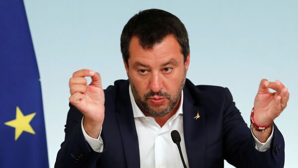 Matteo Salvini, ministro del Interior de Italia Matteo Salvini, ministro del Interior de Italia - Sputnik Mundo
