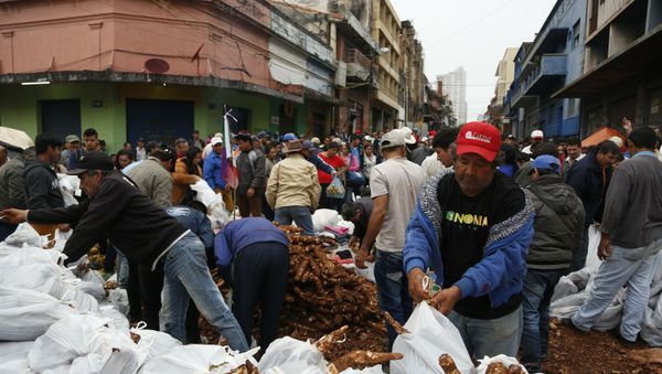 Protestas de campesinos paraguayos Protestas de campesinos paraguayos - Sputnik Mundo