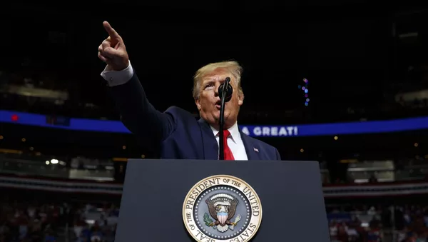 Donald Trump, presidente de EEUU, lanza su campaña para la reelección en 2020 en Orlando (Florida), el 18 de junio de 2019 - Sputnik Mundo
