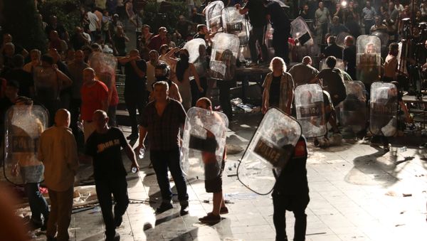 Las protestas en Georgia Las protestas en Georgia - Sputnik Mundo