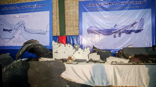 Los restos del dron estadounidense derribado por Irán - Sputnik Mundo